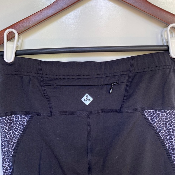 PrAna Ergo Black Reflective High Rise Tight Black & White S - Picture 5 of 6